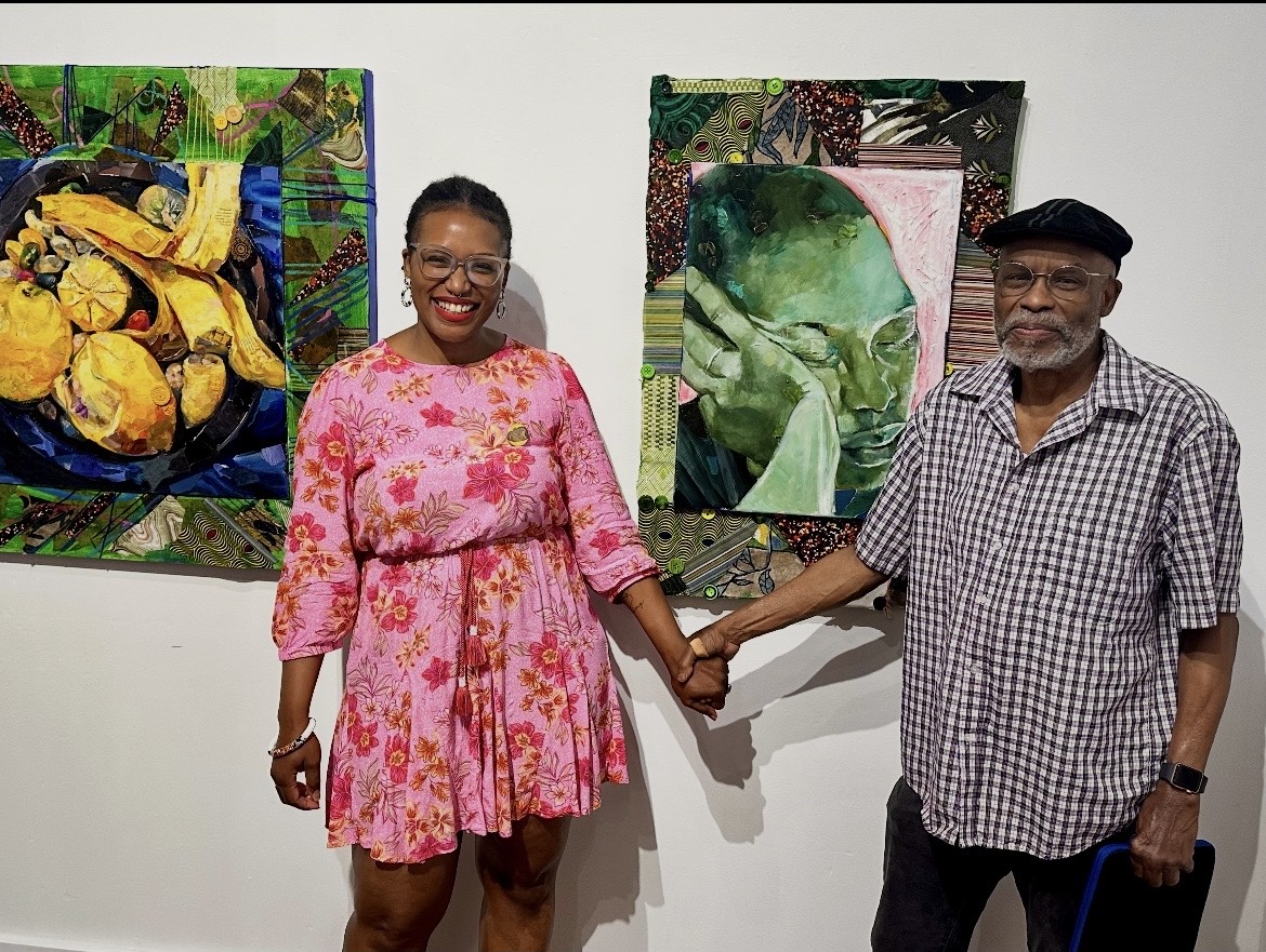 Dr. Jabani Bennett with her father, James G. Bennett, at Kore Gallery, 2026