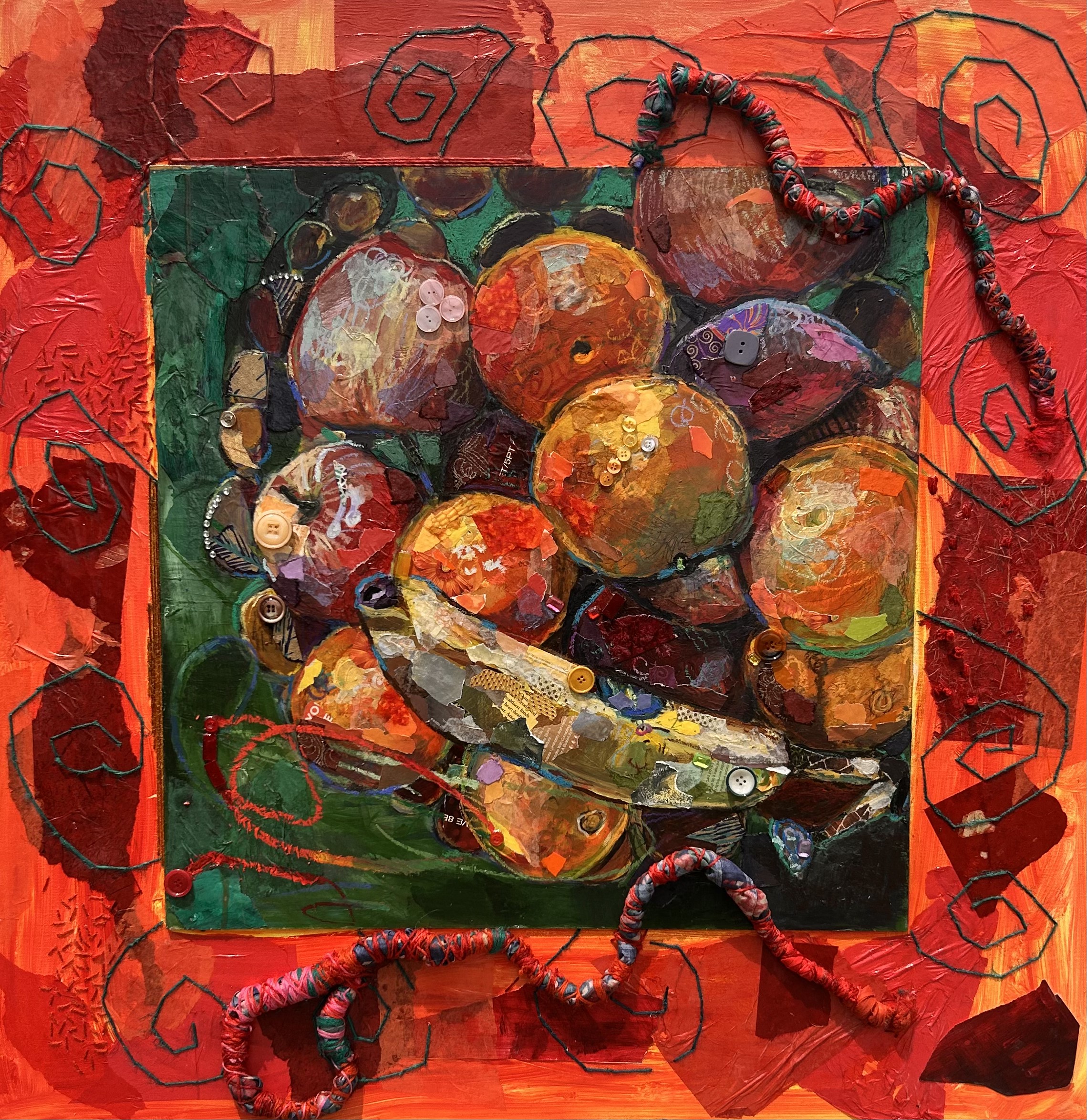 And dishwater gives back no images. — mixed-media work by Dr. Jabani Bennett